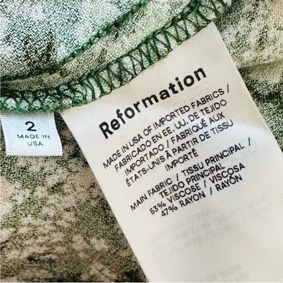 Reformation Enid Dress in Autumnal Floral Midi Cottagecore Farmcore size 2 - Picture 11 of 13